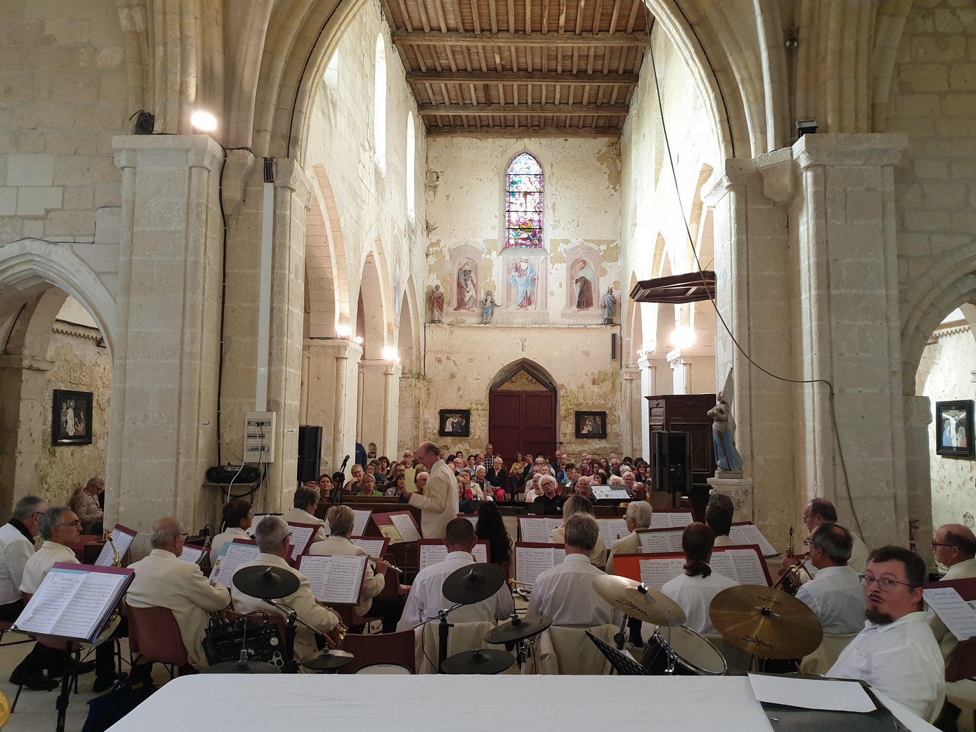 Vue de l'orchestre et du public