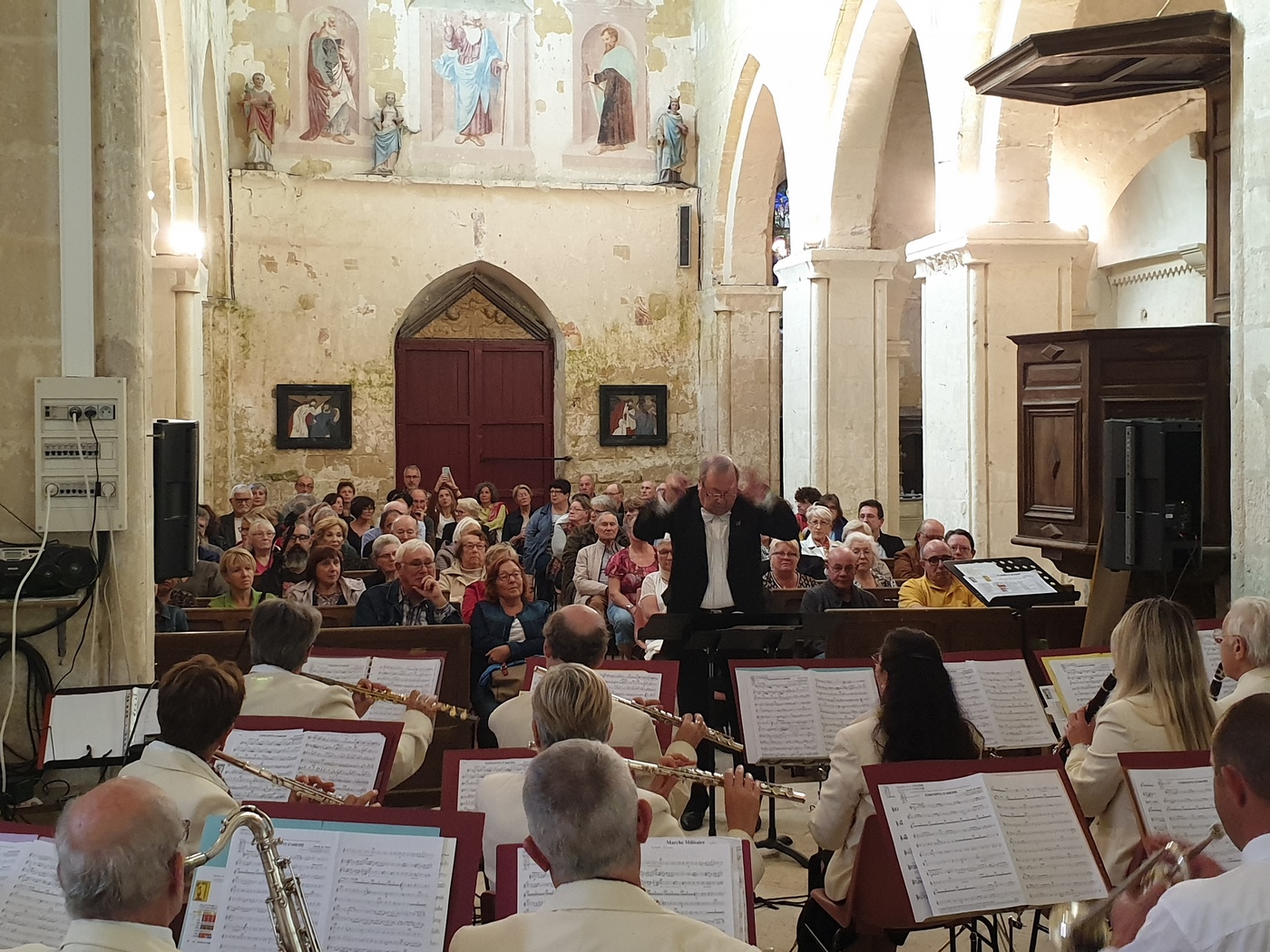 Vue de l'orchestre et du public