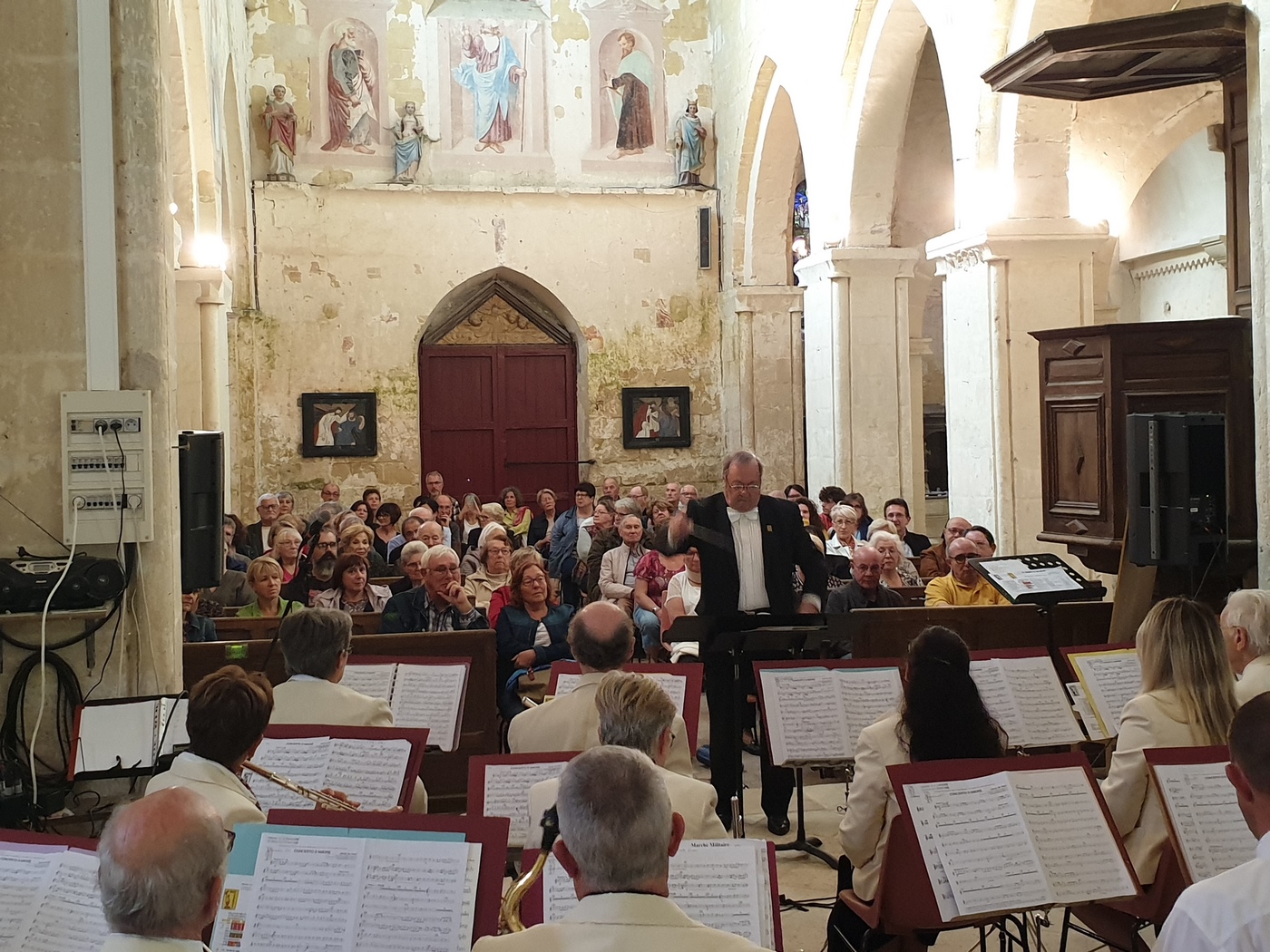 Vue de l'orchestre et du public